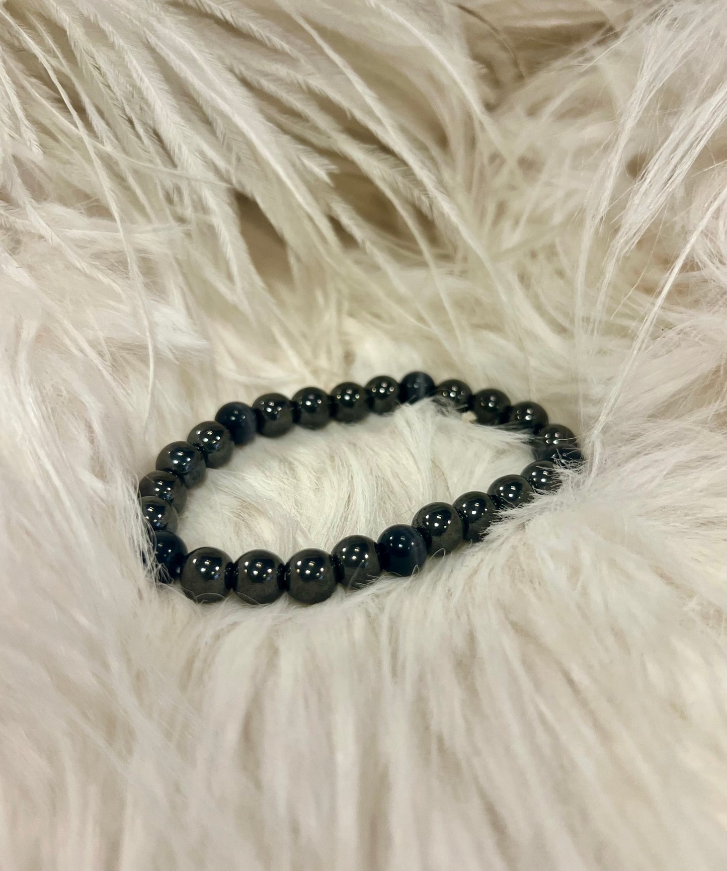 Stackable Hematite Bracelets by Gill M
