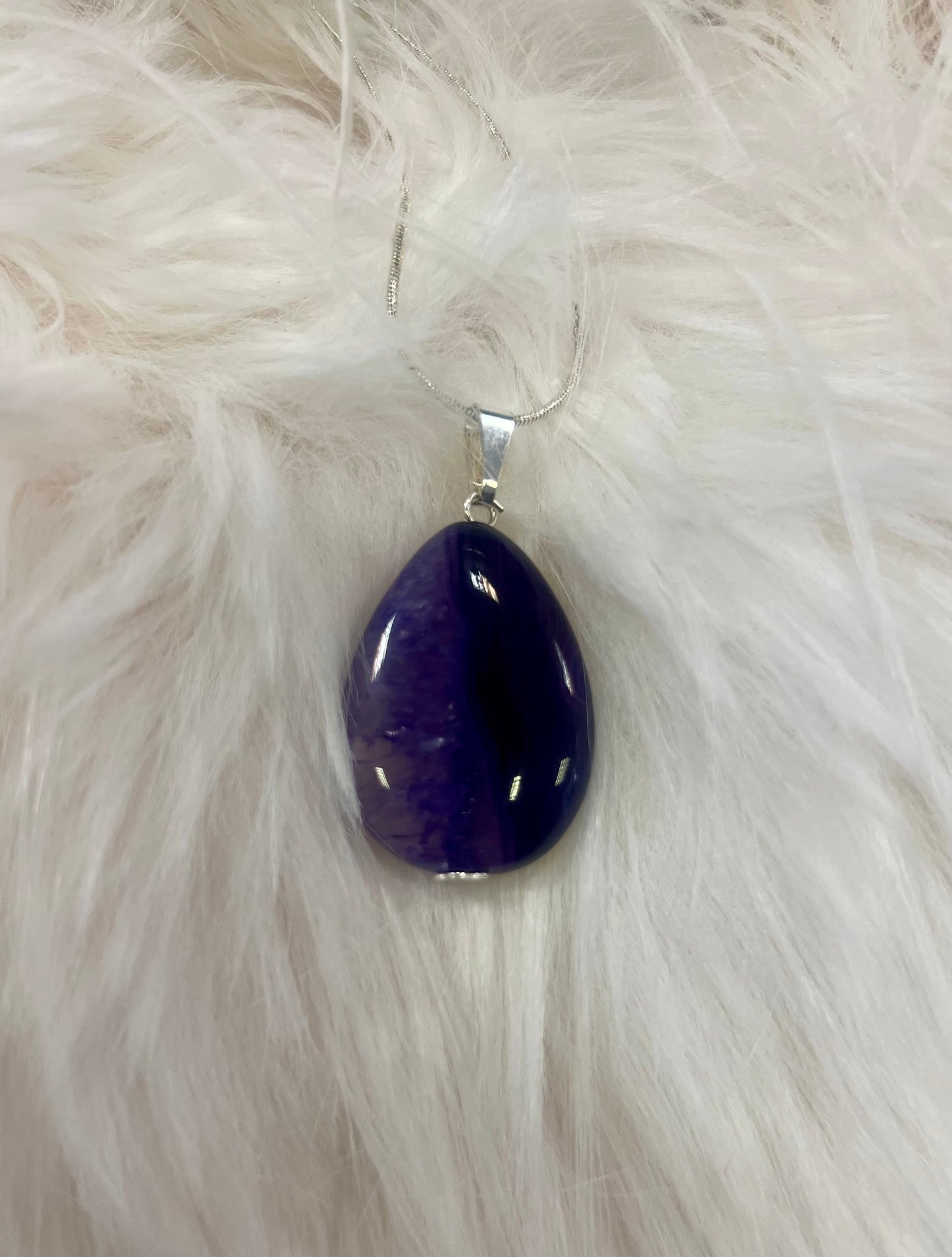 Purple Agate Jewellery Set by Gill M