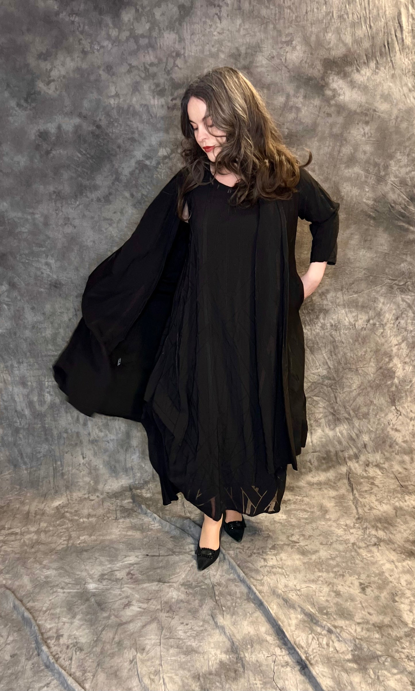 Out Of Xile Shadow Stripe Coat