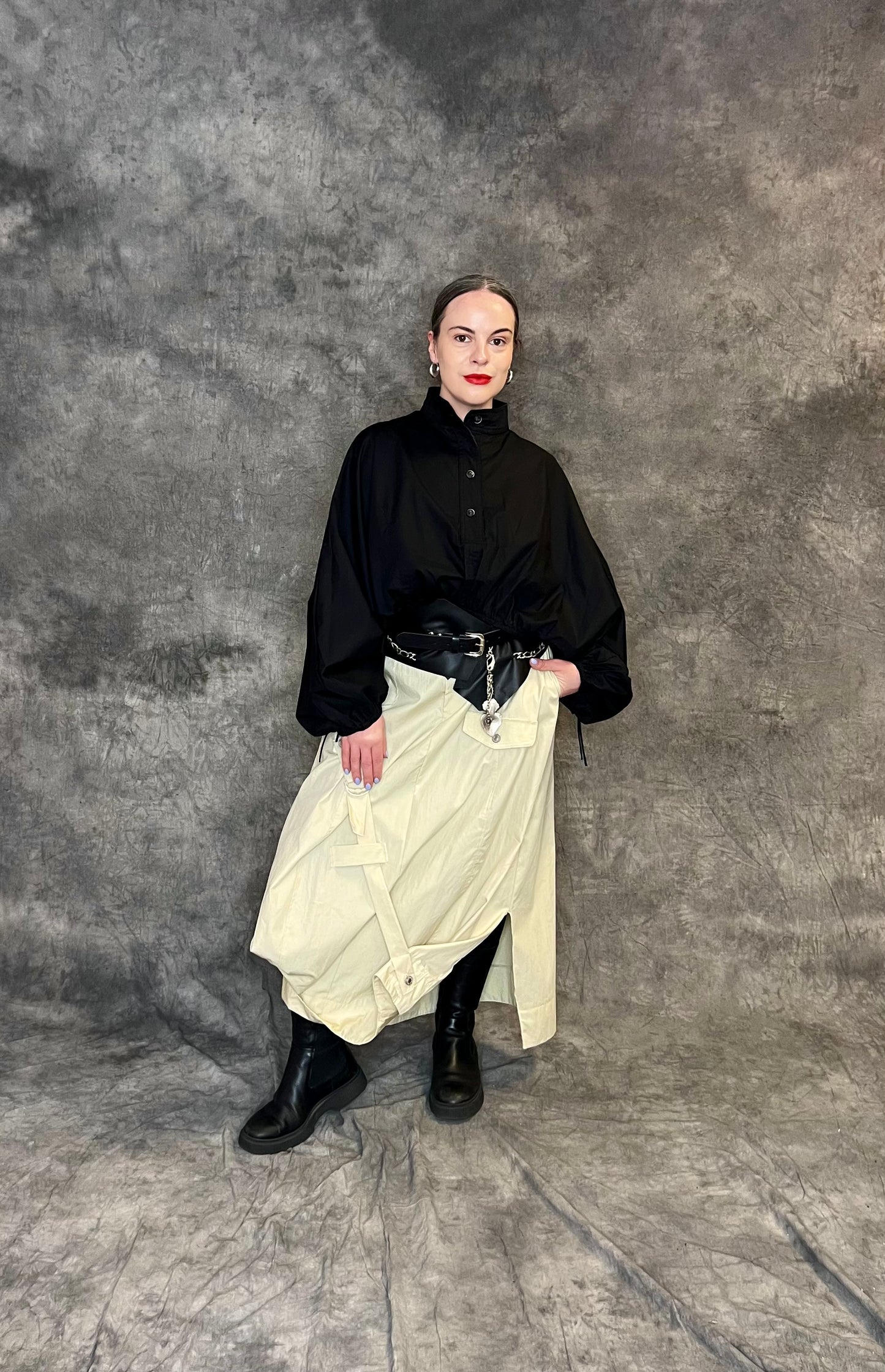 Provocation Skirt with Strap Details (colour options available)