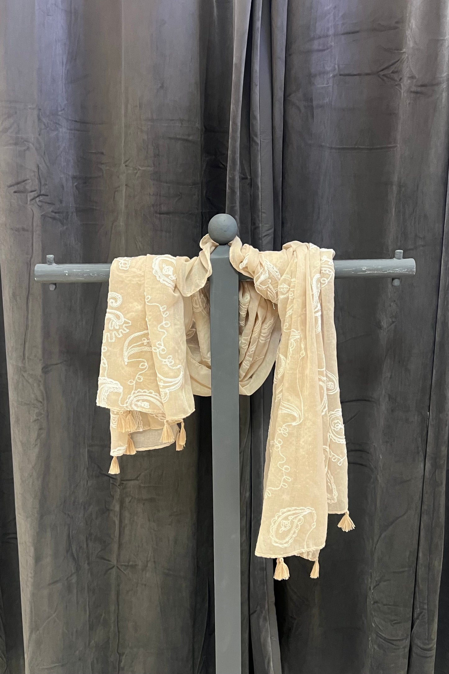 Provocation Patterned Scarf with Tassels (colour options available)