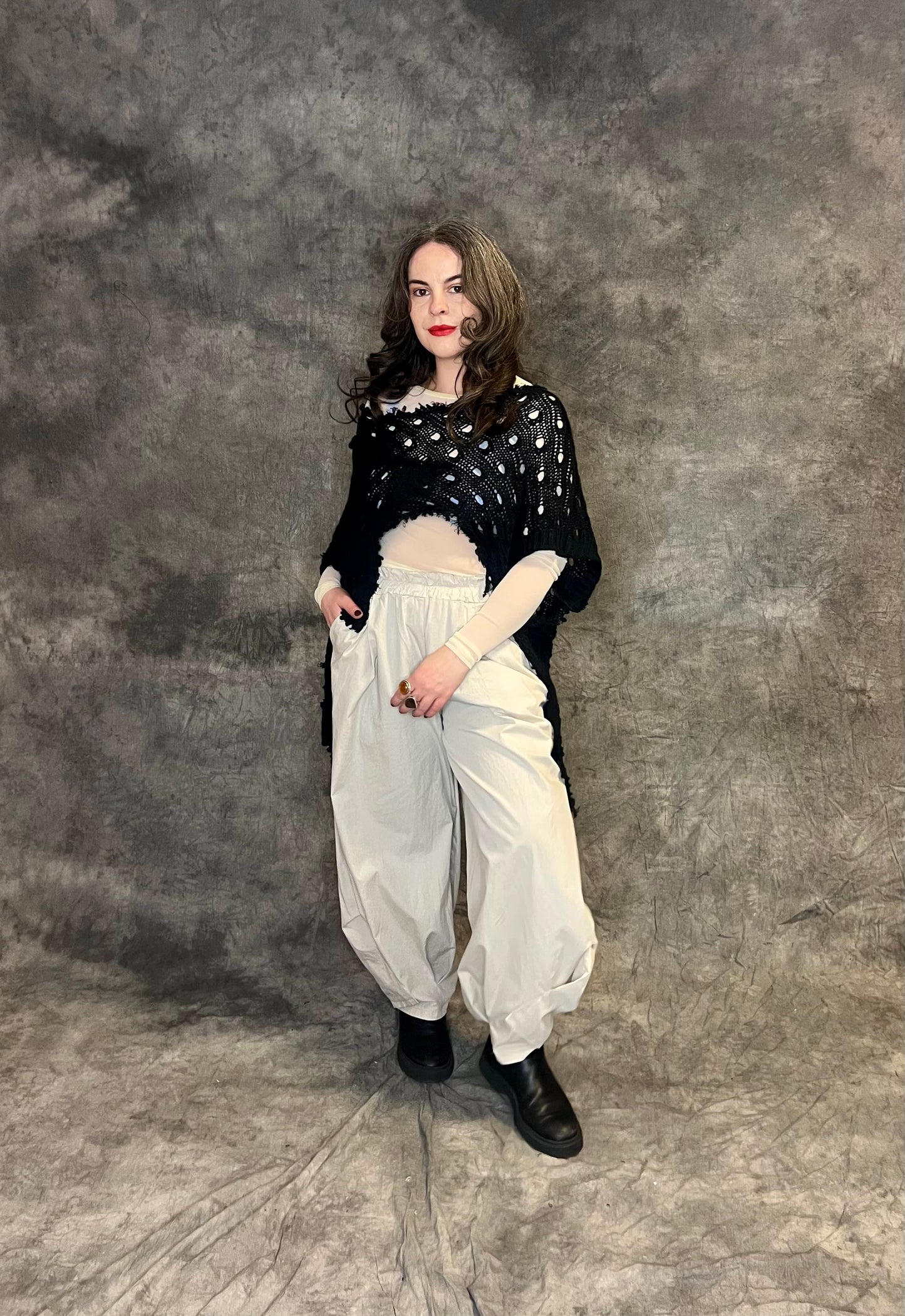 Provocation Ragged Poncho (colour options available)