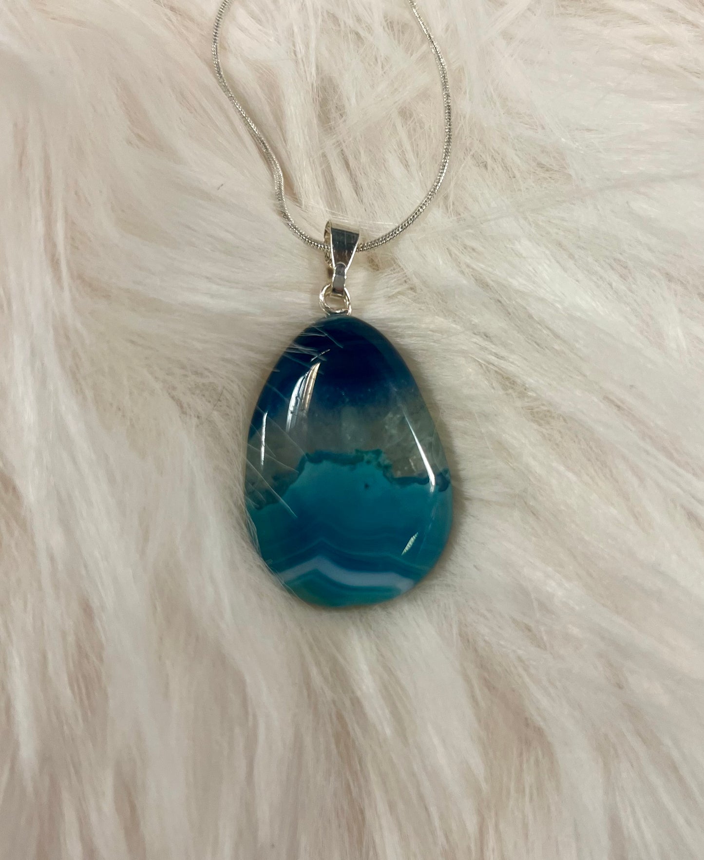 Medium Crystal Pendant Necklaces by Gill M (different options available)