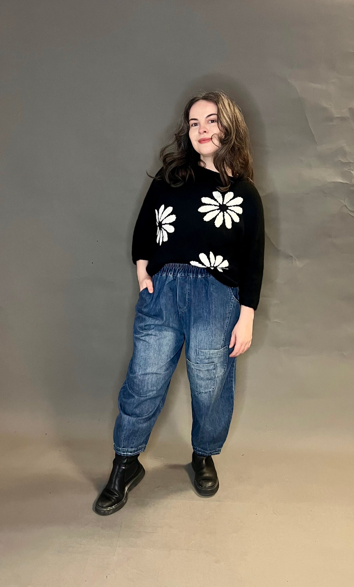 Made In Italy Flower Jumper