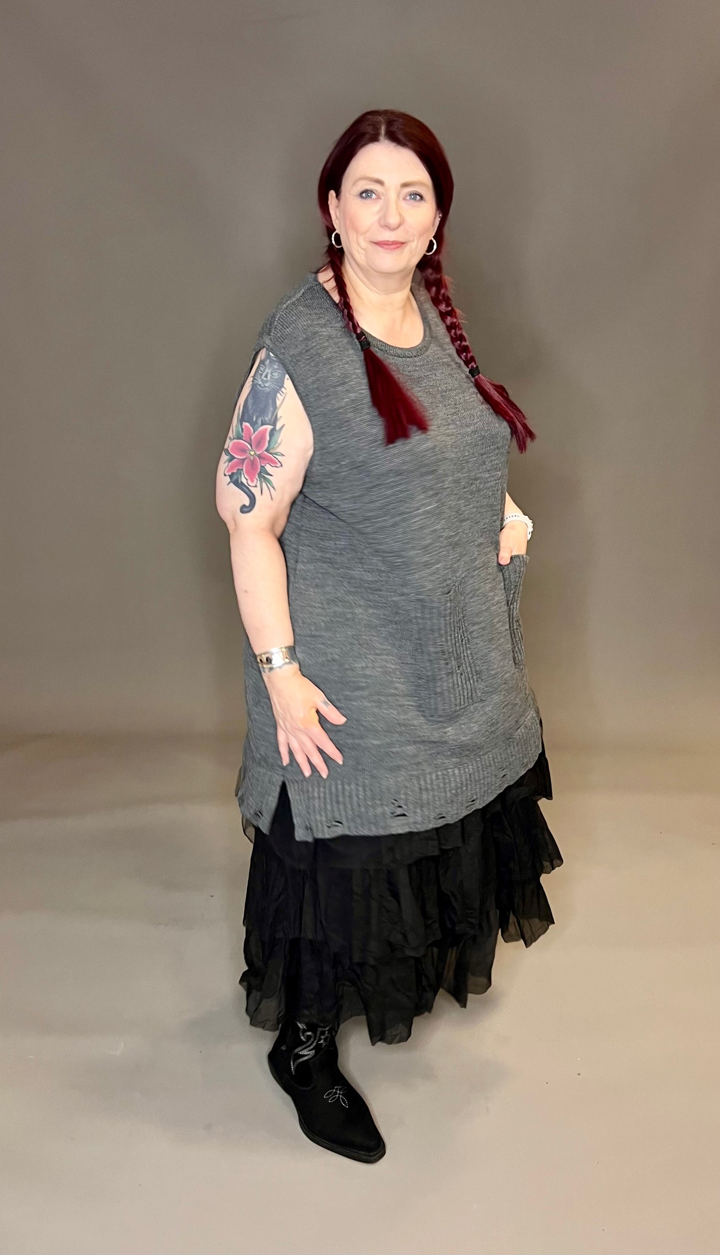 ID Clothing Over-Sized Vest Tunic (colour options available)