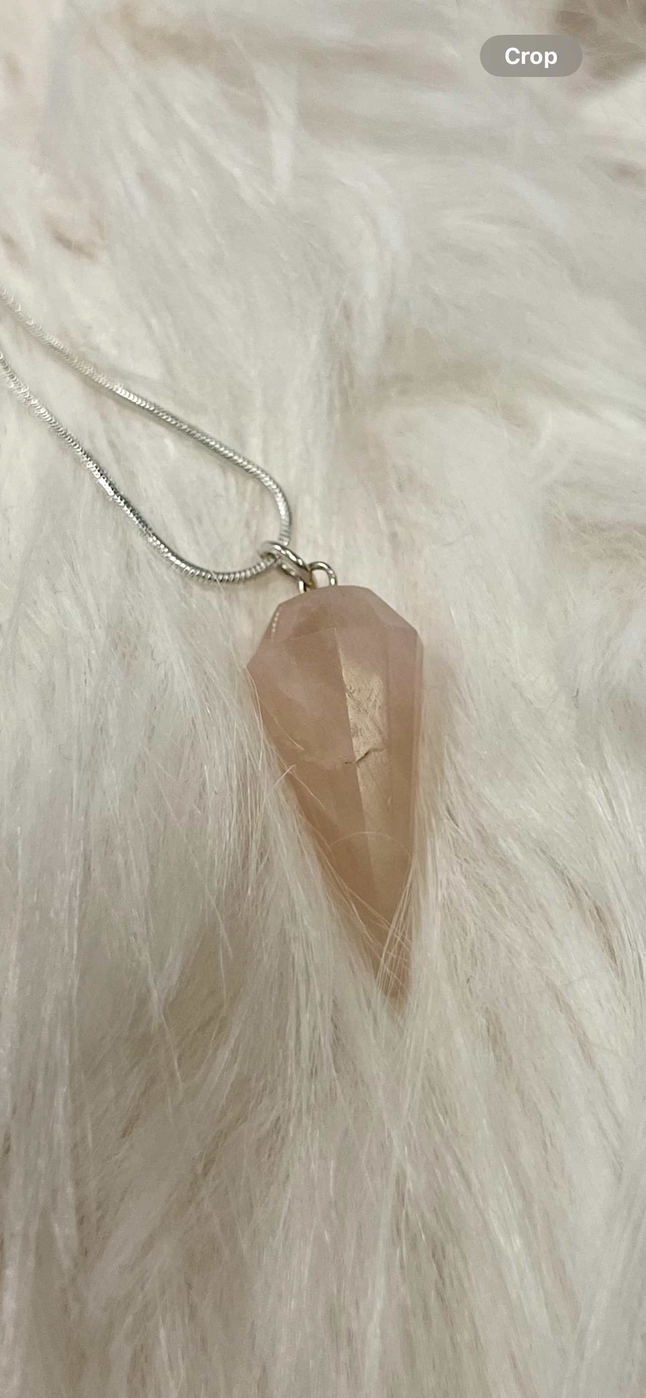Rose Quartz Pendulum Pendants by Gill M (sizes available)