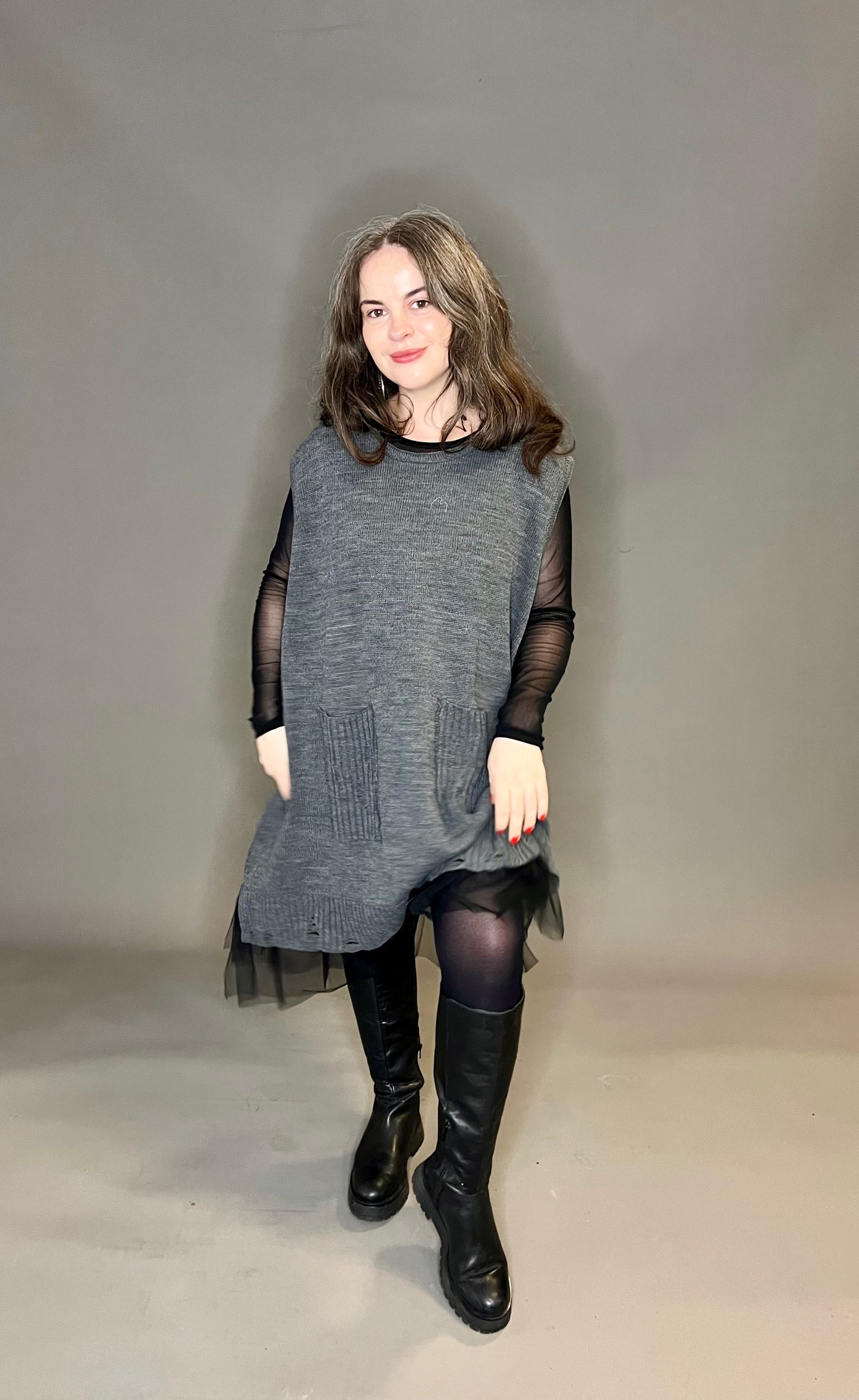 ID Clothing Over-Sized Vest Tunic (colour options available)
