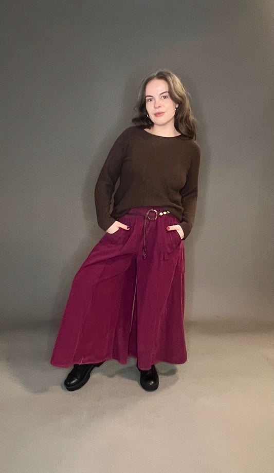 Made in Italy Needle Cord Cullottes (colour options available)