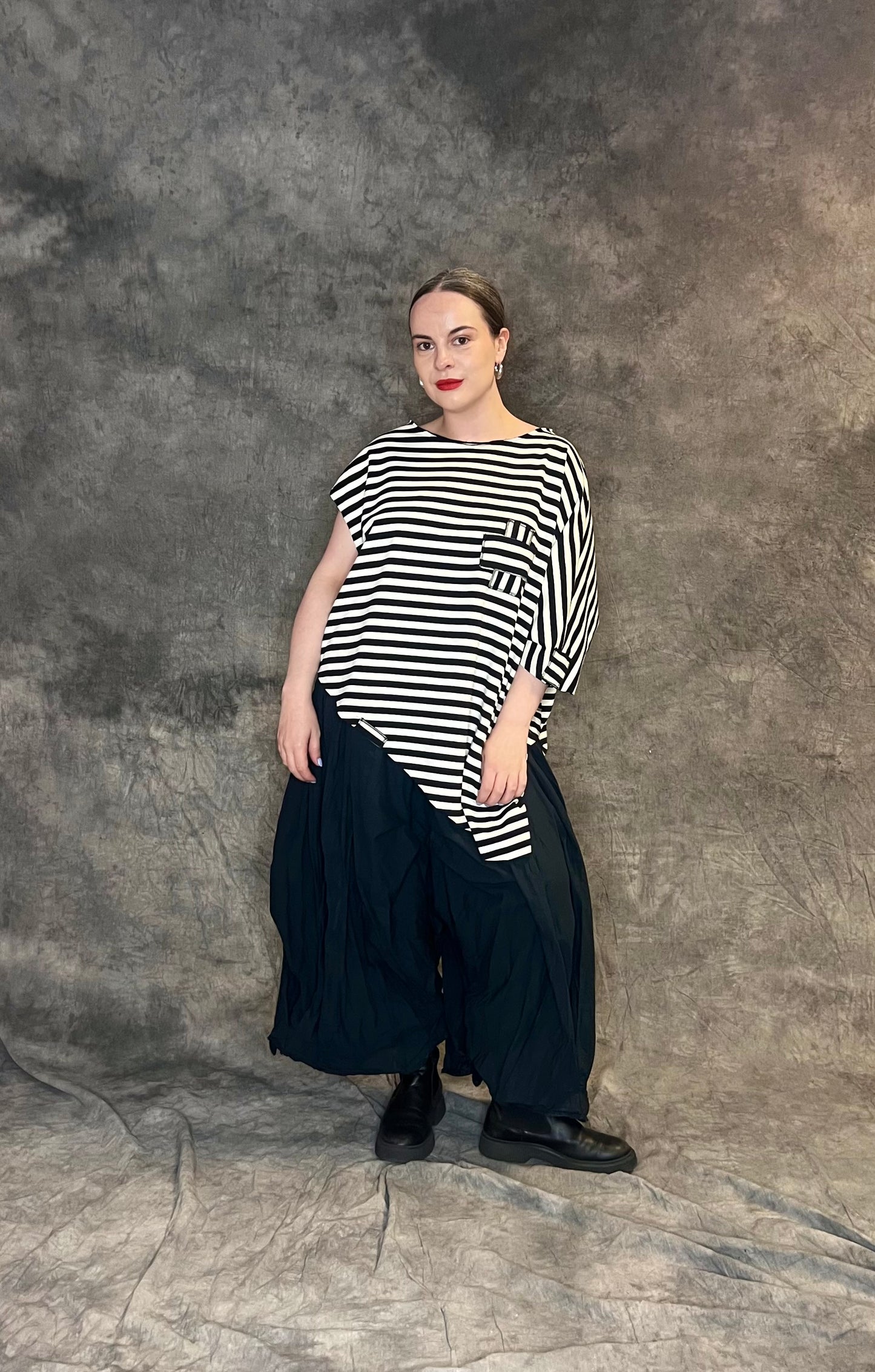 Provocation Striped Oversized Tee