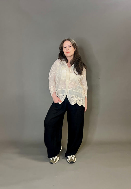 Love My Fashions Boxy Embroidered Shirt