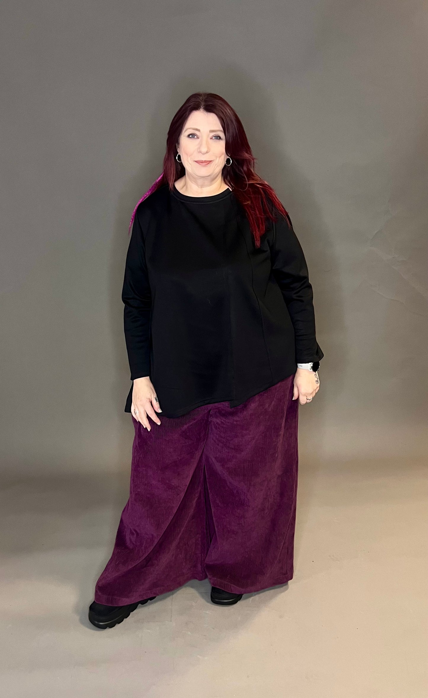 ID Clothing Super Soft A-Symmetric Top (colour options available)