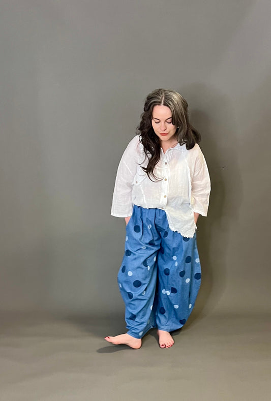ID Clothing Spotty Denim Trousers