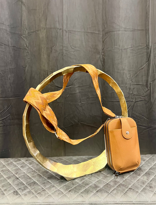 Crazy Girl Over the Shoulder Phone Bags