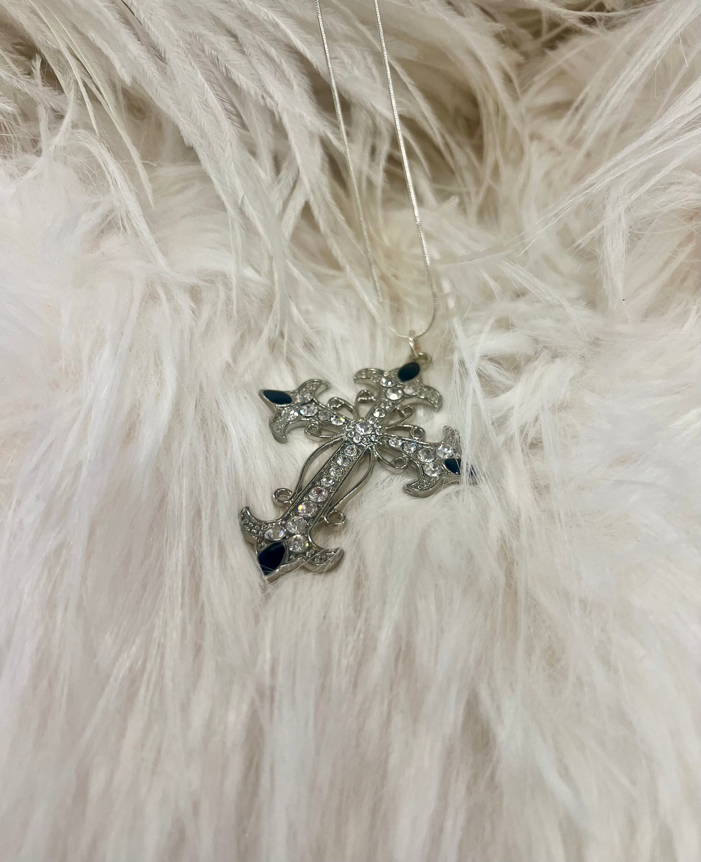 Funky Cross Necklace by Gill M