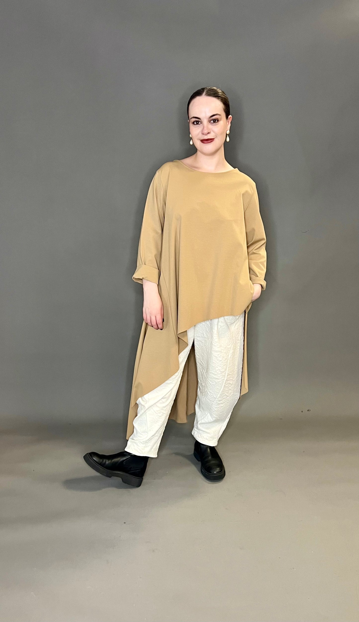 ID Clothing A-Symmetric Hem Top (colour options available)