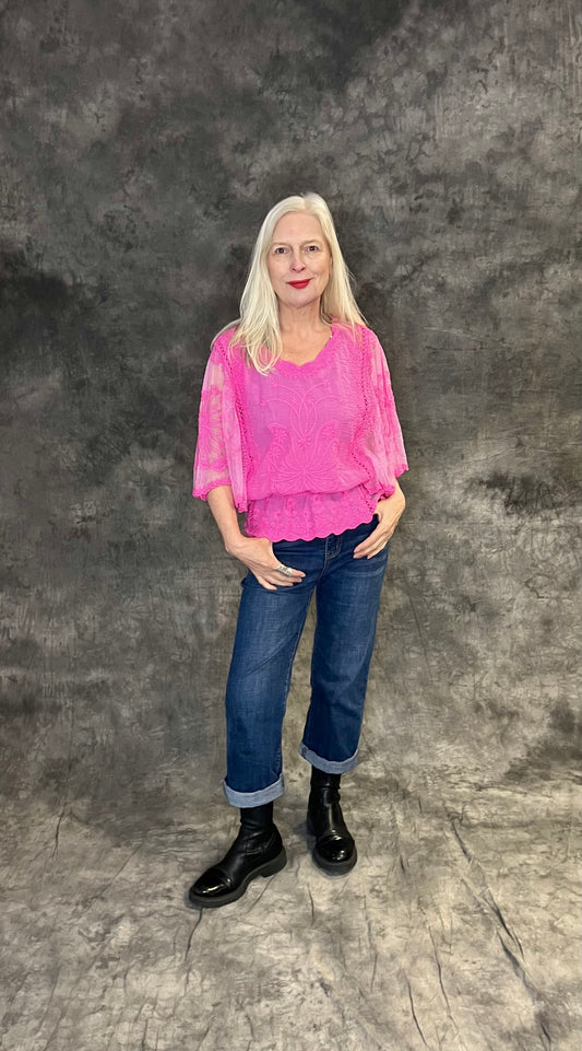 New Collection Embroidered Tops (colour options available)