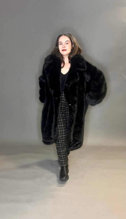 ID Clothing Long Fur Coat