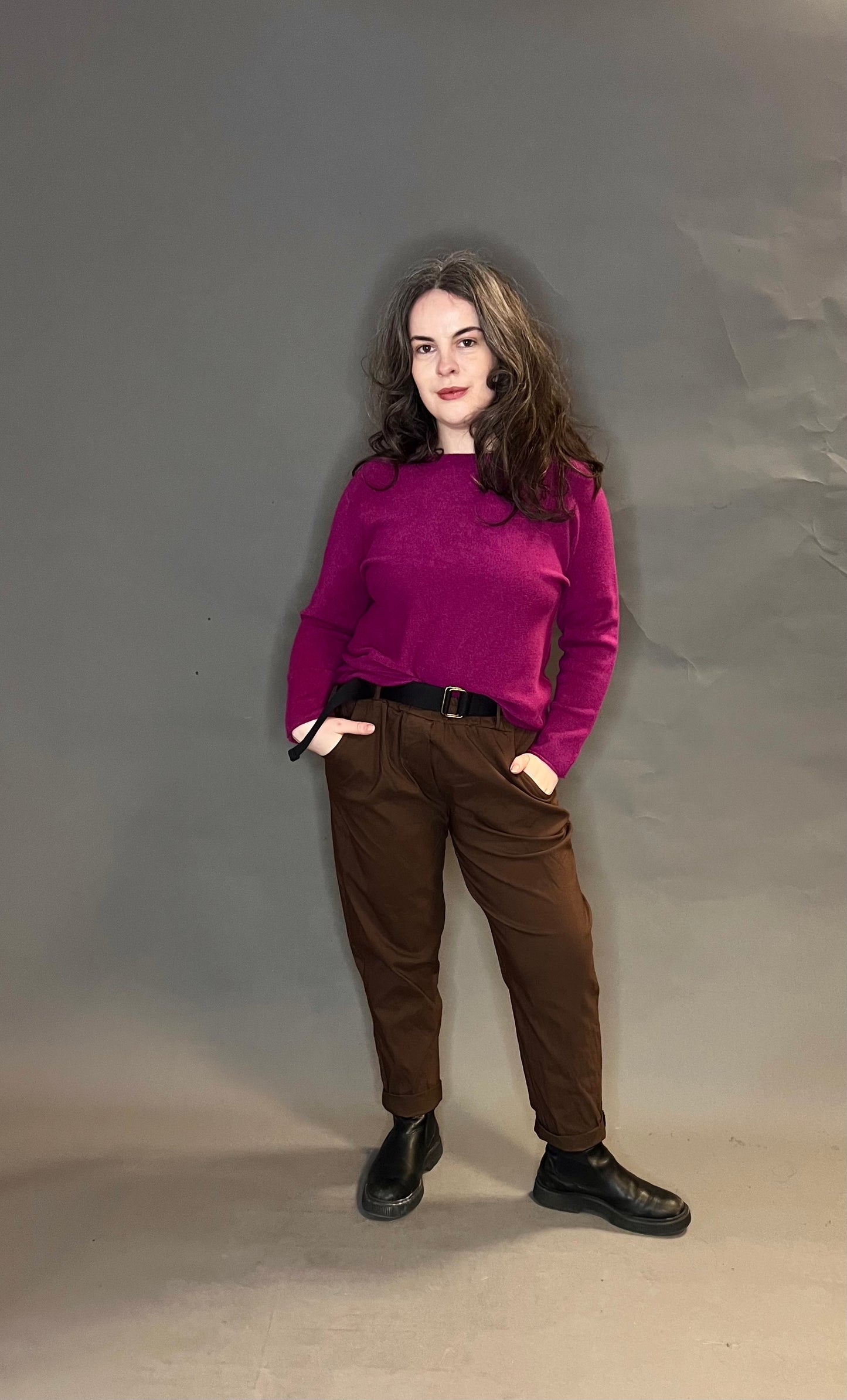 Made In Italy Basic Round Neck Knits (colour options available)