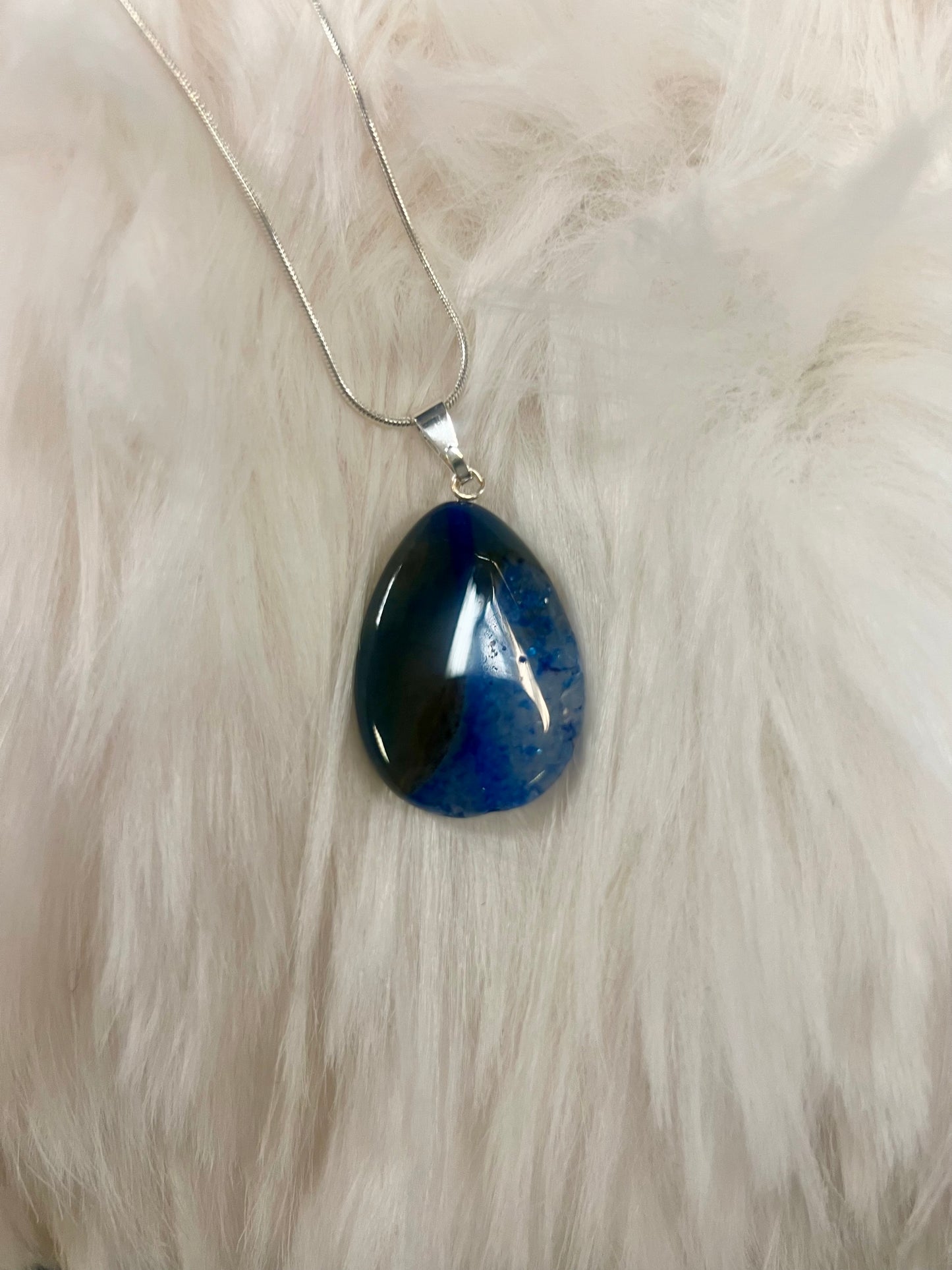 Medium Crystal Pendant Necklaces by Gill M (different options available)