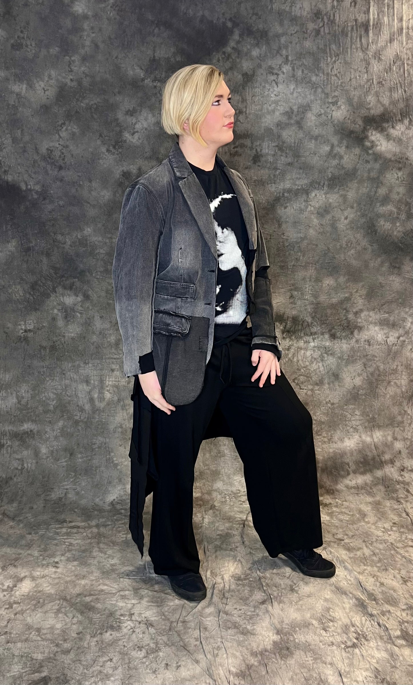 Provocation Layered Denim Coat