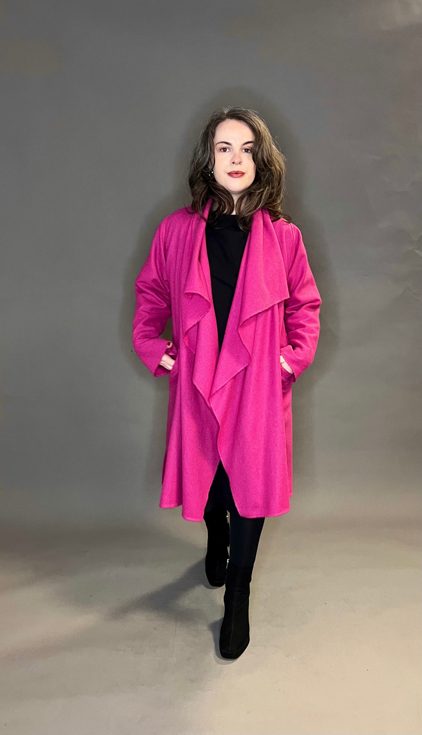 Terry Macey Edy in Bright Pink Wool