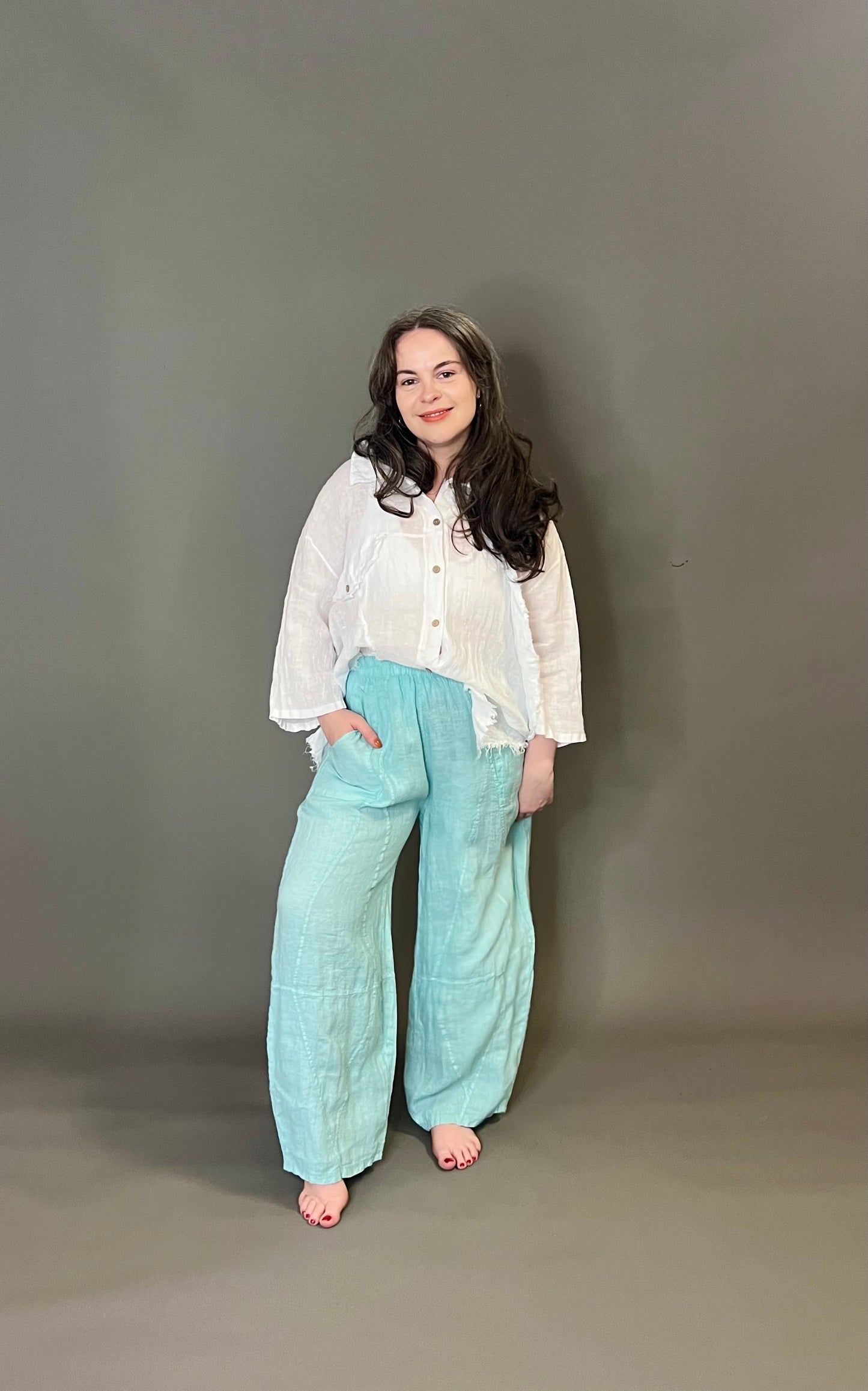 Love My Fashions Linen Trousers with Pockets