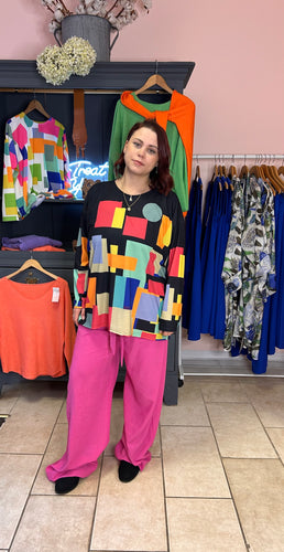 Out Of Xile Multicoloured Oversized Top
