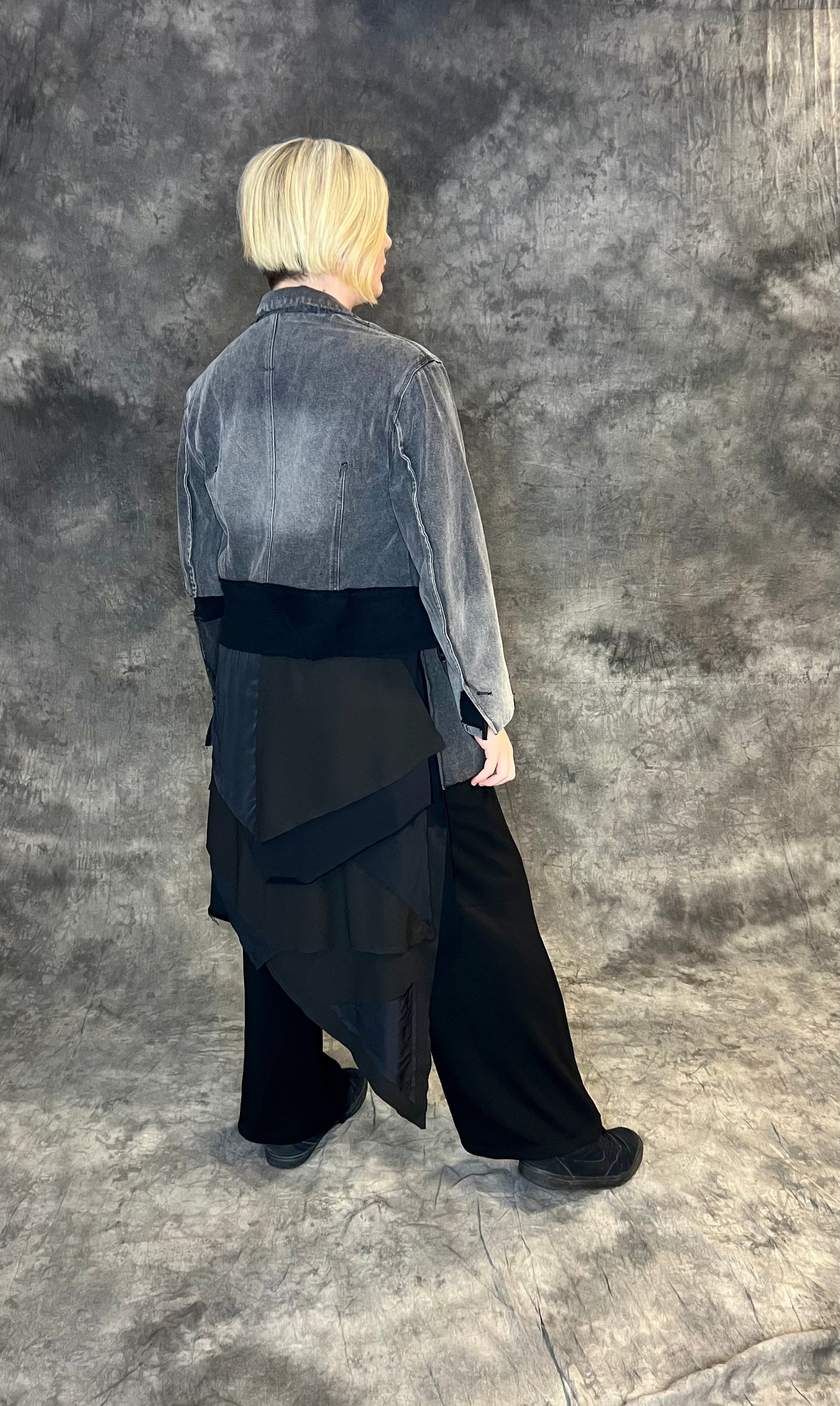 Provocation Layered Denim Coat