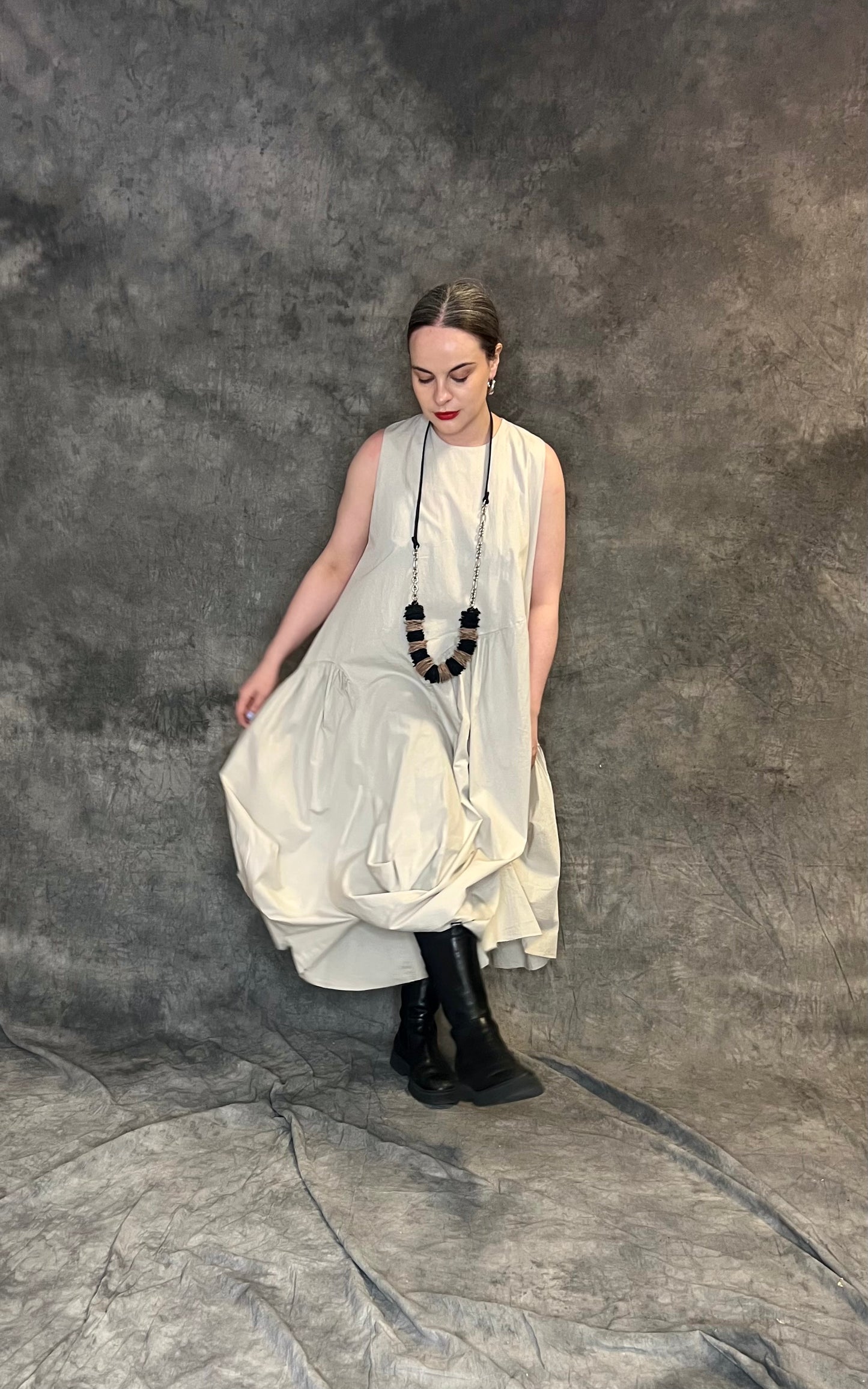 Provocation Short Sleeved Dress with Ruched Hem (colour options available)