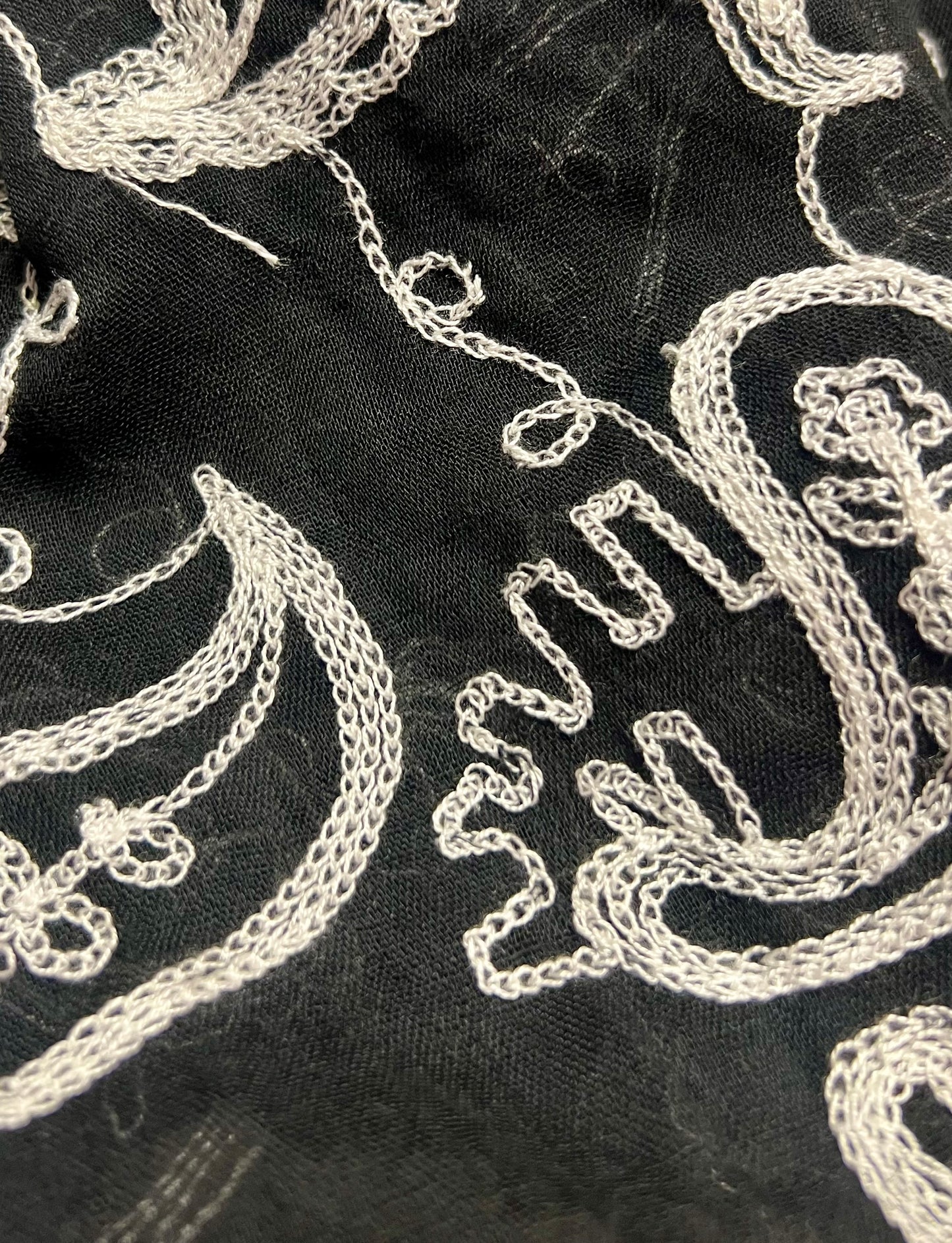 Provocation Patterned Scarf with Tassels (colour options available)