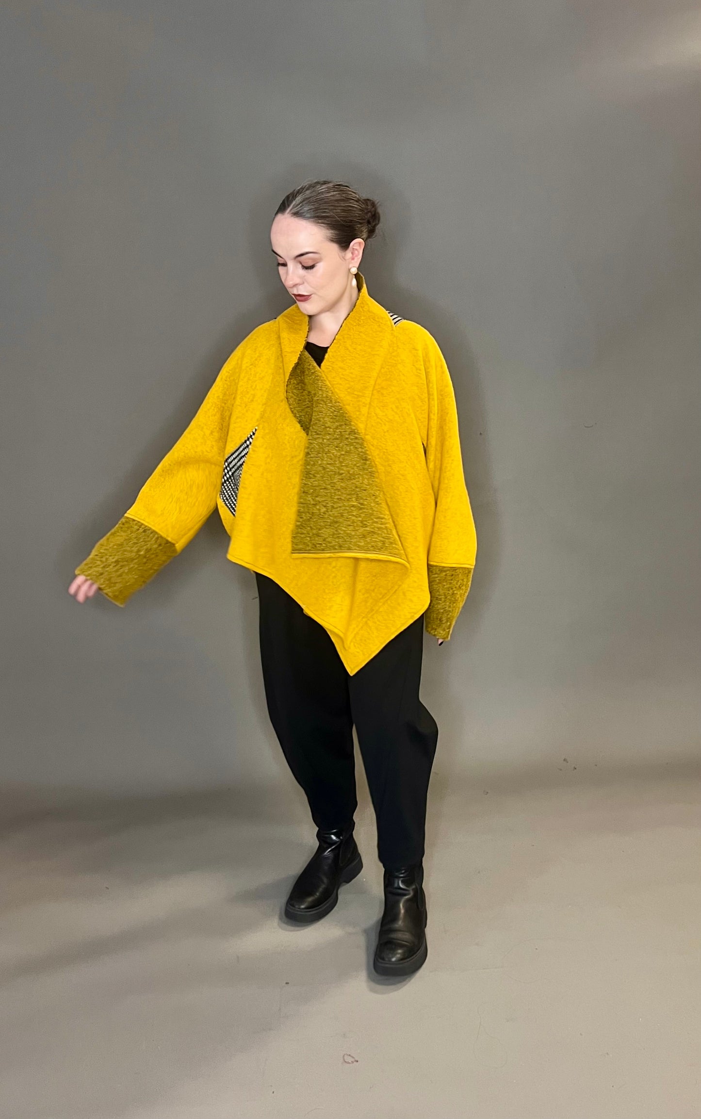 Terry Macey Tokyo Jacket in Mustard Wool