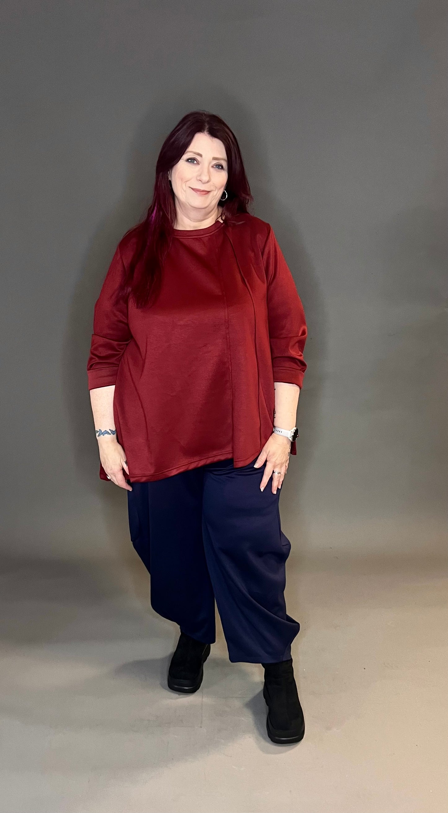 ID Clothing Super Soft A-Symmetric Top (colour options available)