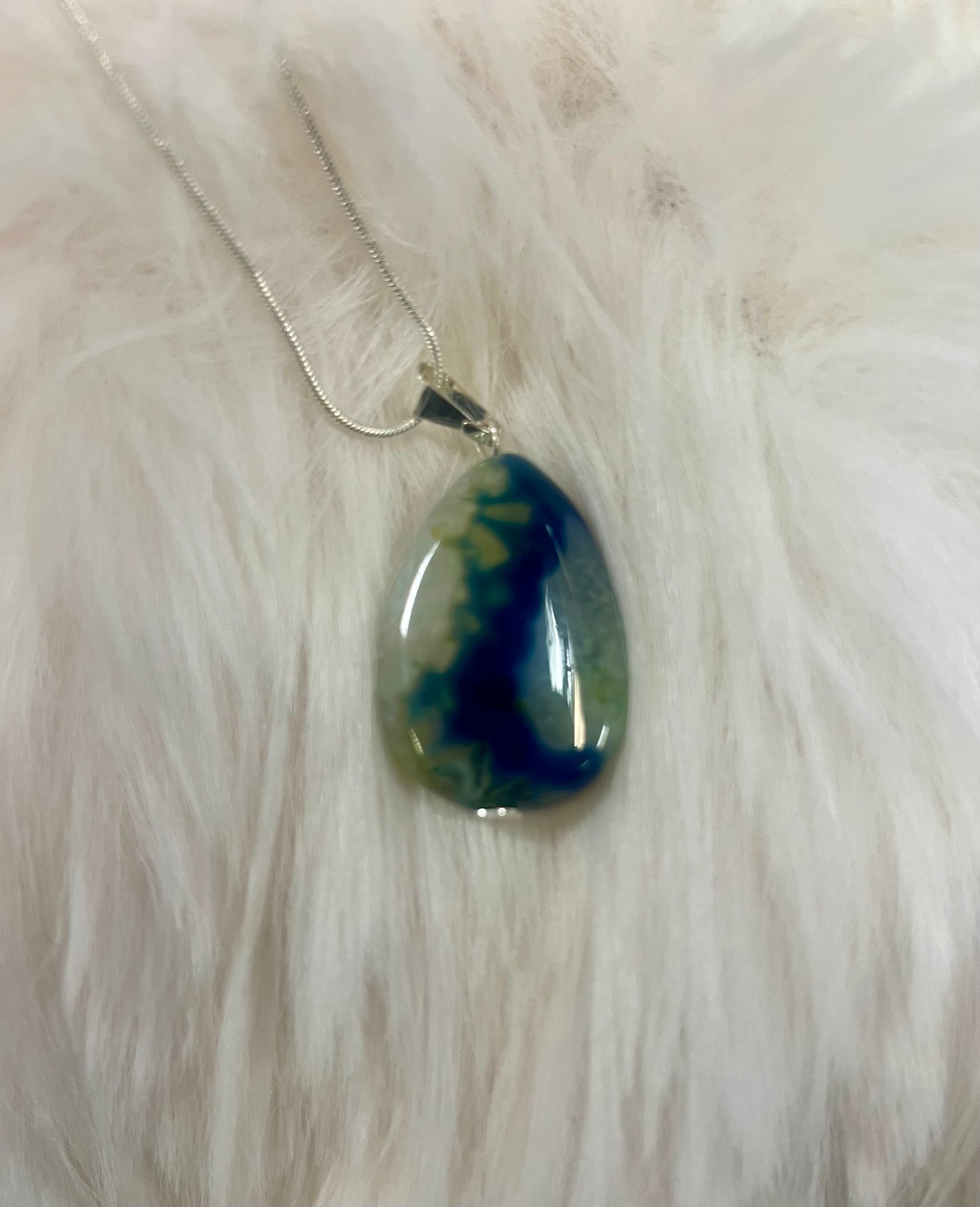 Medium Crystal Pendant Necklaces by Gill M (different options available)