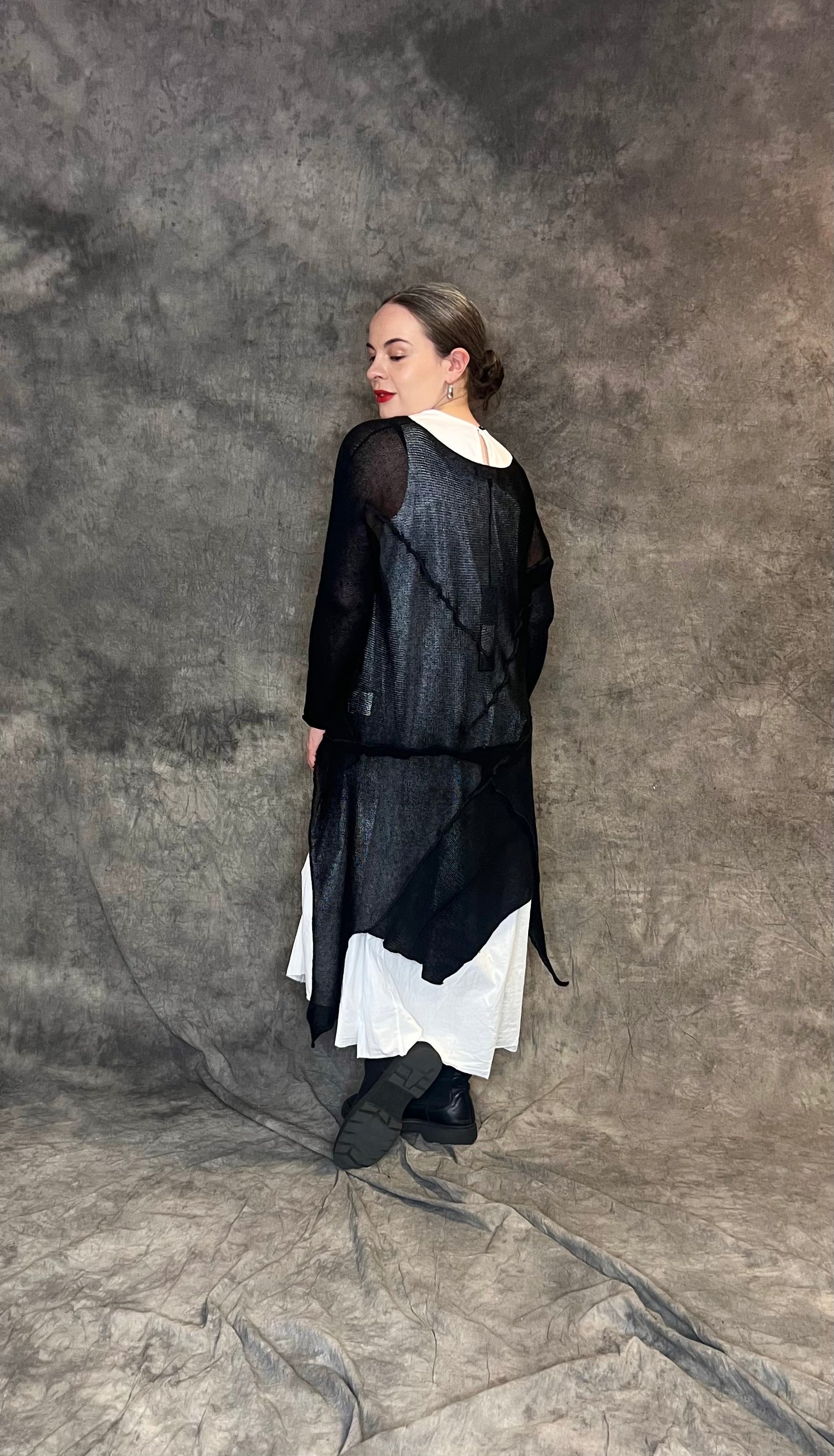 Provocation Uneven Hem Knit Tunic (colour options available)