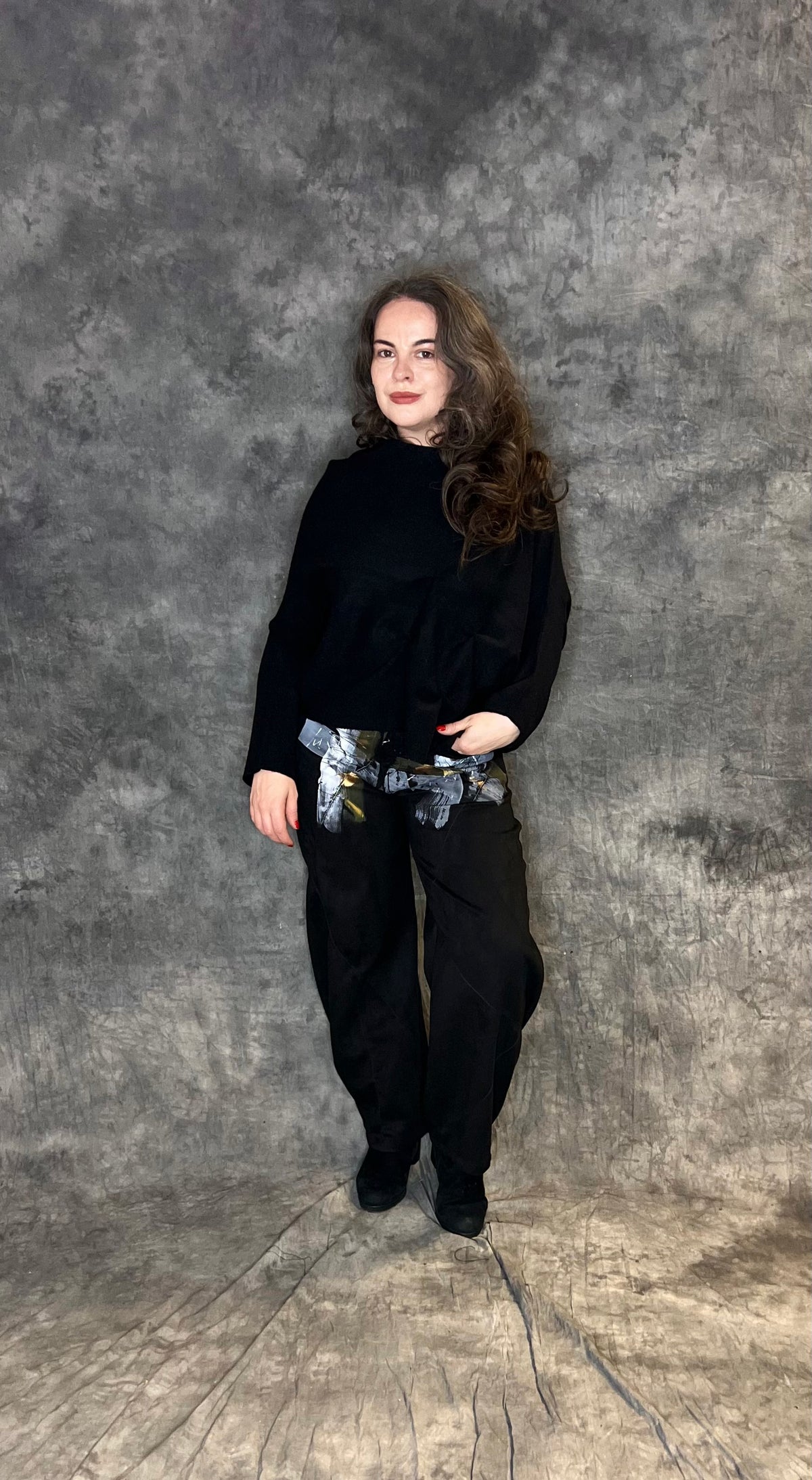 Provocation “Art Piece” Barrel Leg Trousers