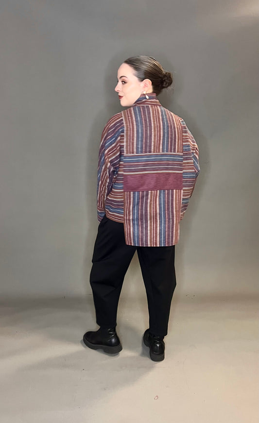 Terry Macey Tokyo Jacket in Soft Pinks and Blues