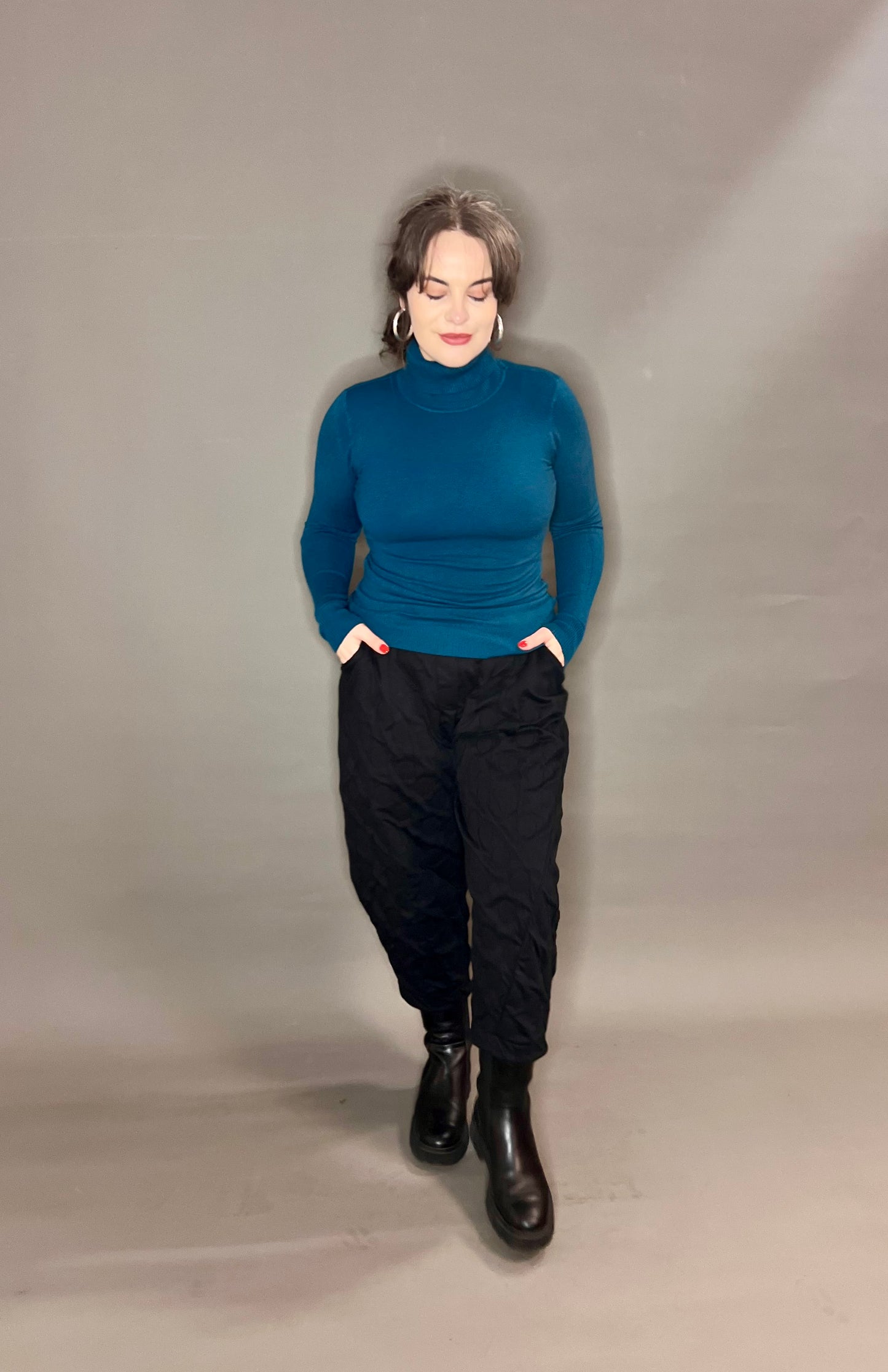 ZPOI Polo Neck Top