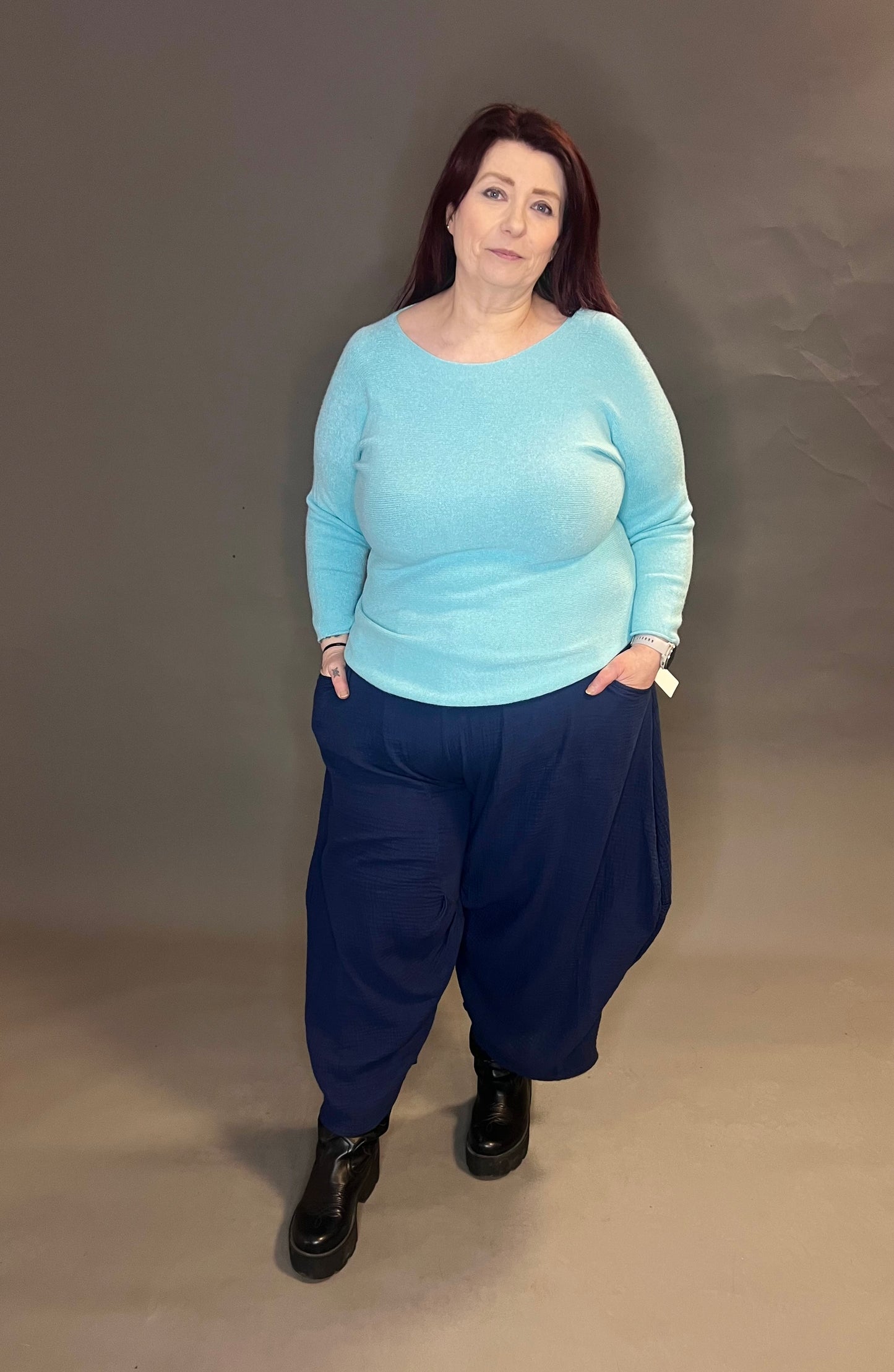 Made In Italy Basic Round Neck Knits (colour options available)