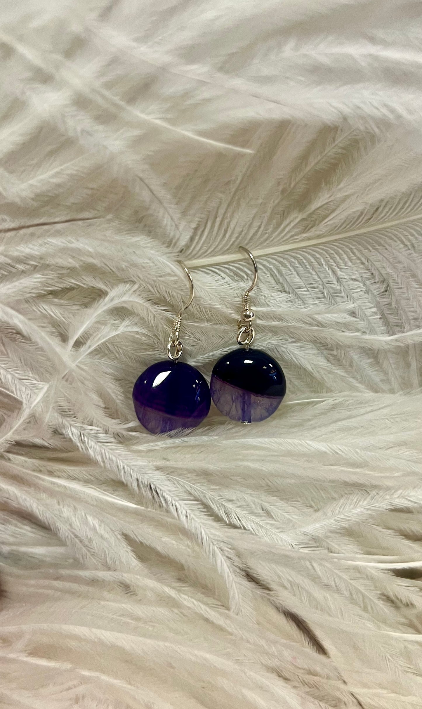 Purple Agate Jewellery Set by Gill M
