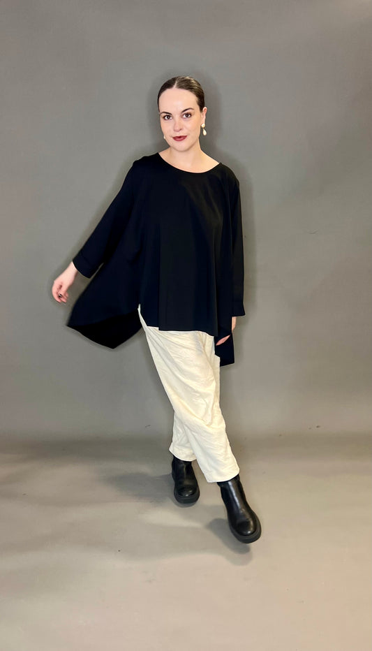 ID Clothing Uneven Hem Top