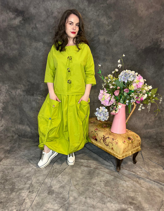 ID Clothing Skirt with Pockets and Hitch Details