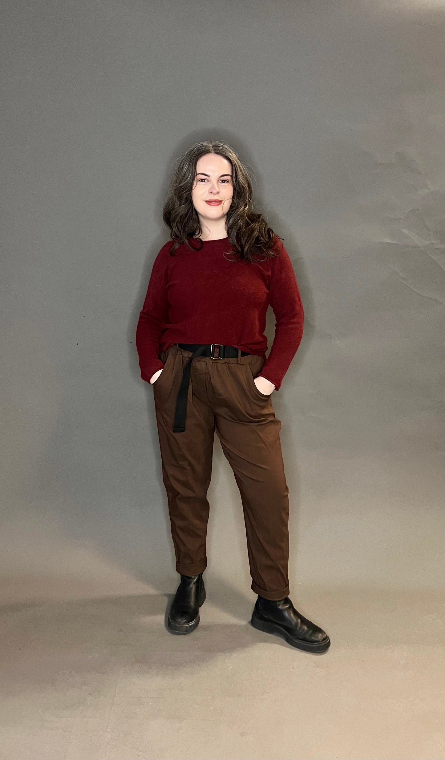 Made In Italy Basic Round Neck Knits (colour options available)