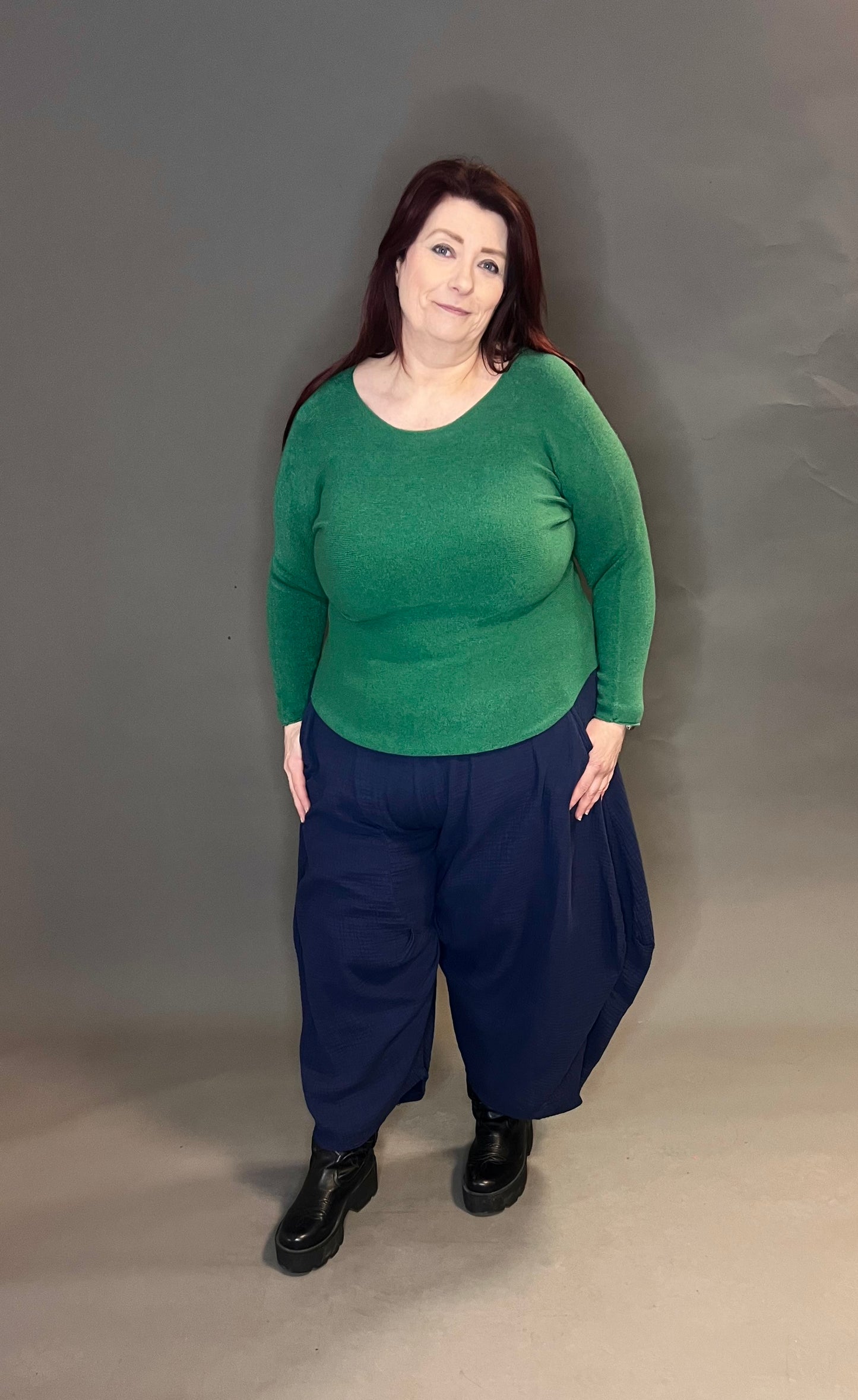 Made In Italy Basic Round Neck Knits (colour options available)