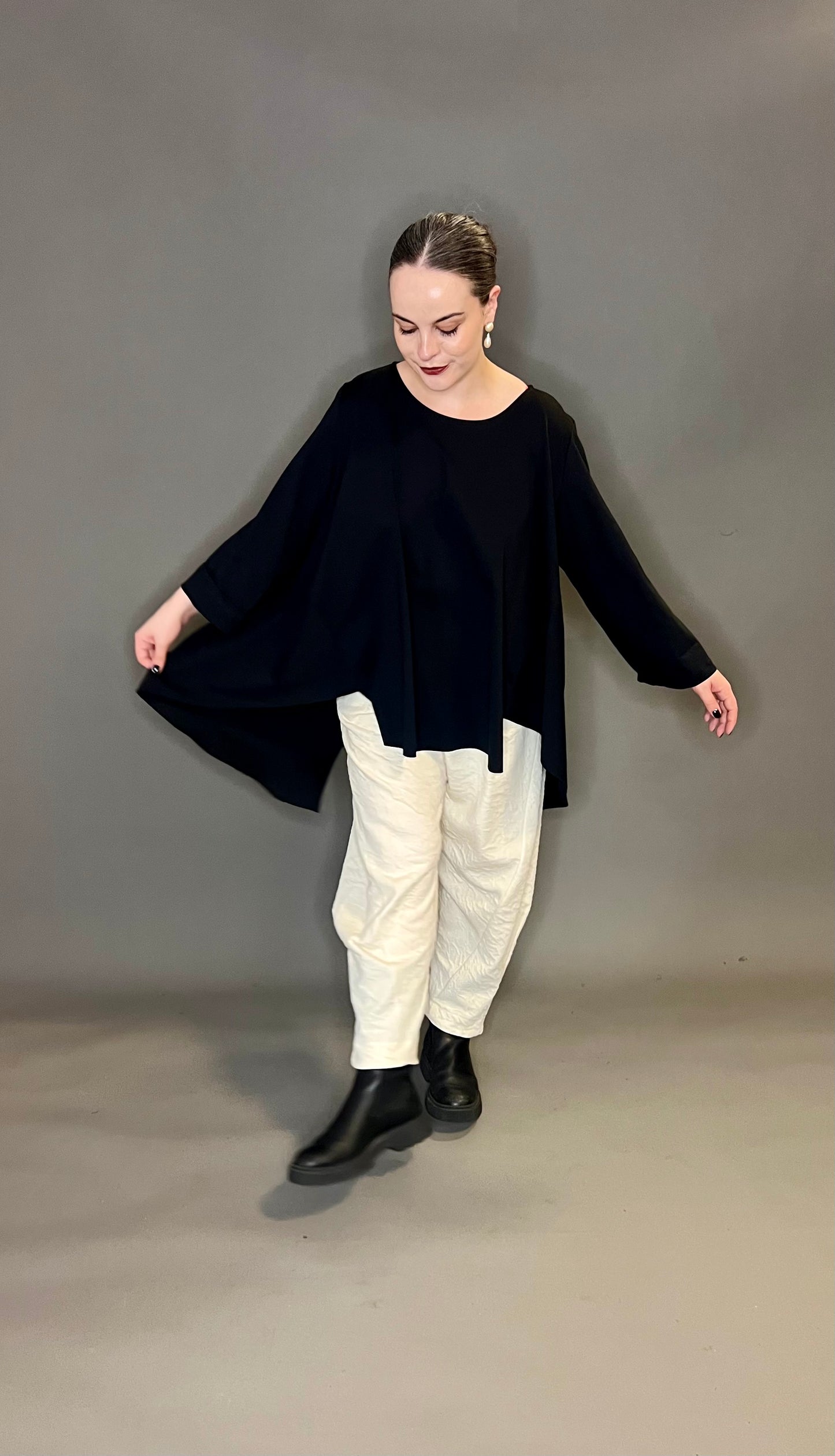 ID Clothing Uneven Hem Top