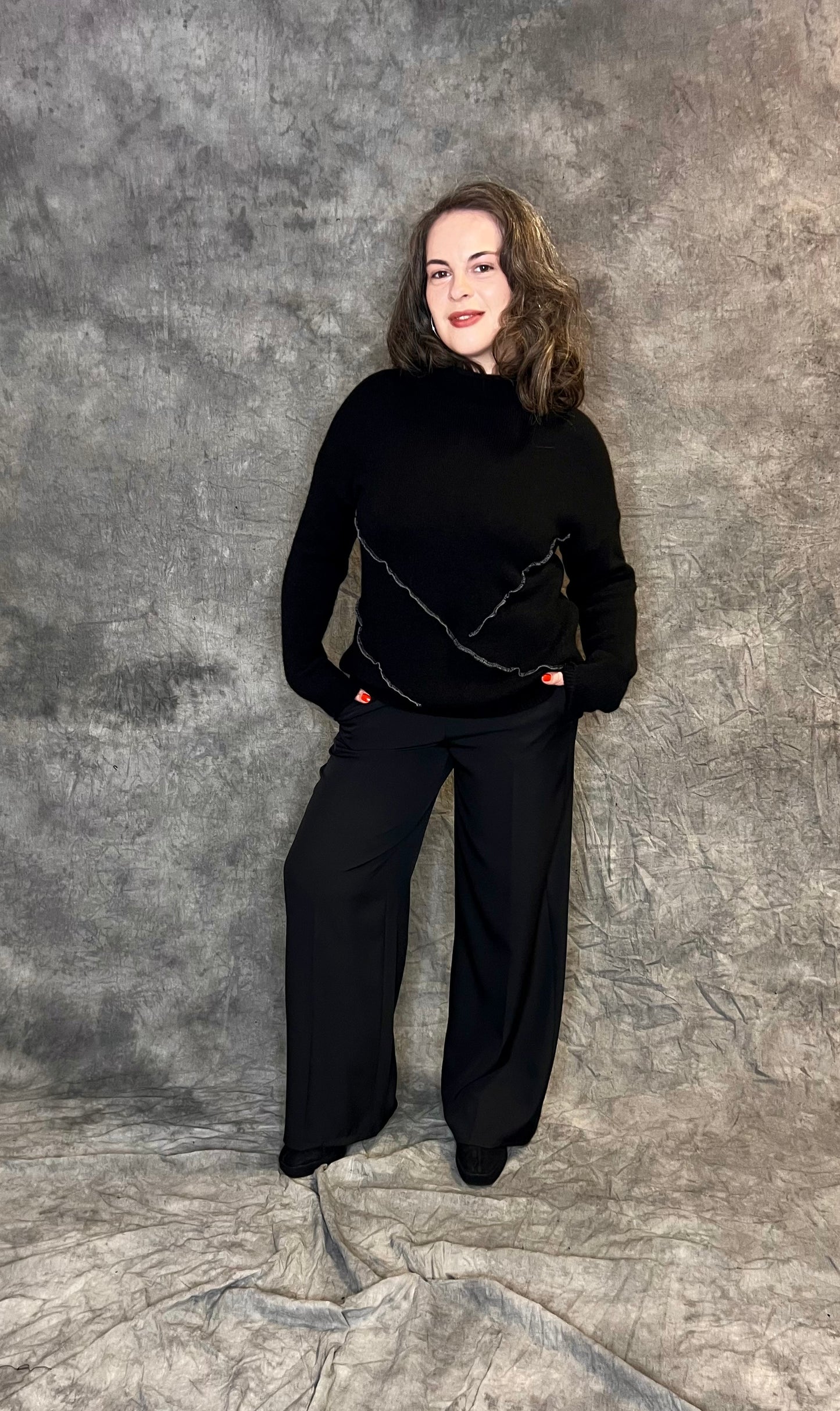 Provocation Super Soft Knit with Contrasting Design Detail (colour options available)