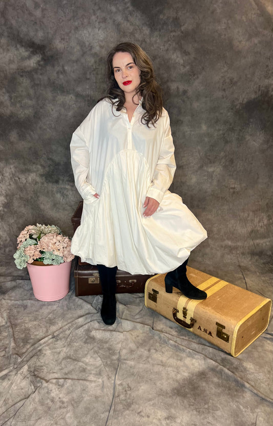 ID Clothing Balloon Hem Tunic Dress