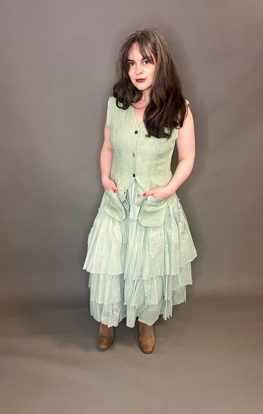 Belle & Bracken Waistcoat in Duck Egg