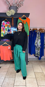 Out Of Xile Green Wide Leg Trousers