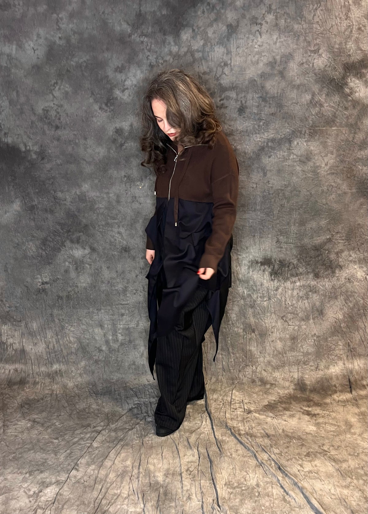 Provocation Hooded Jacket with Taffeta Bottom (colour options available)