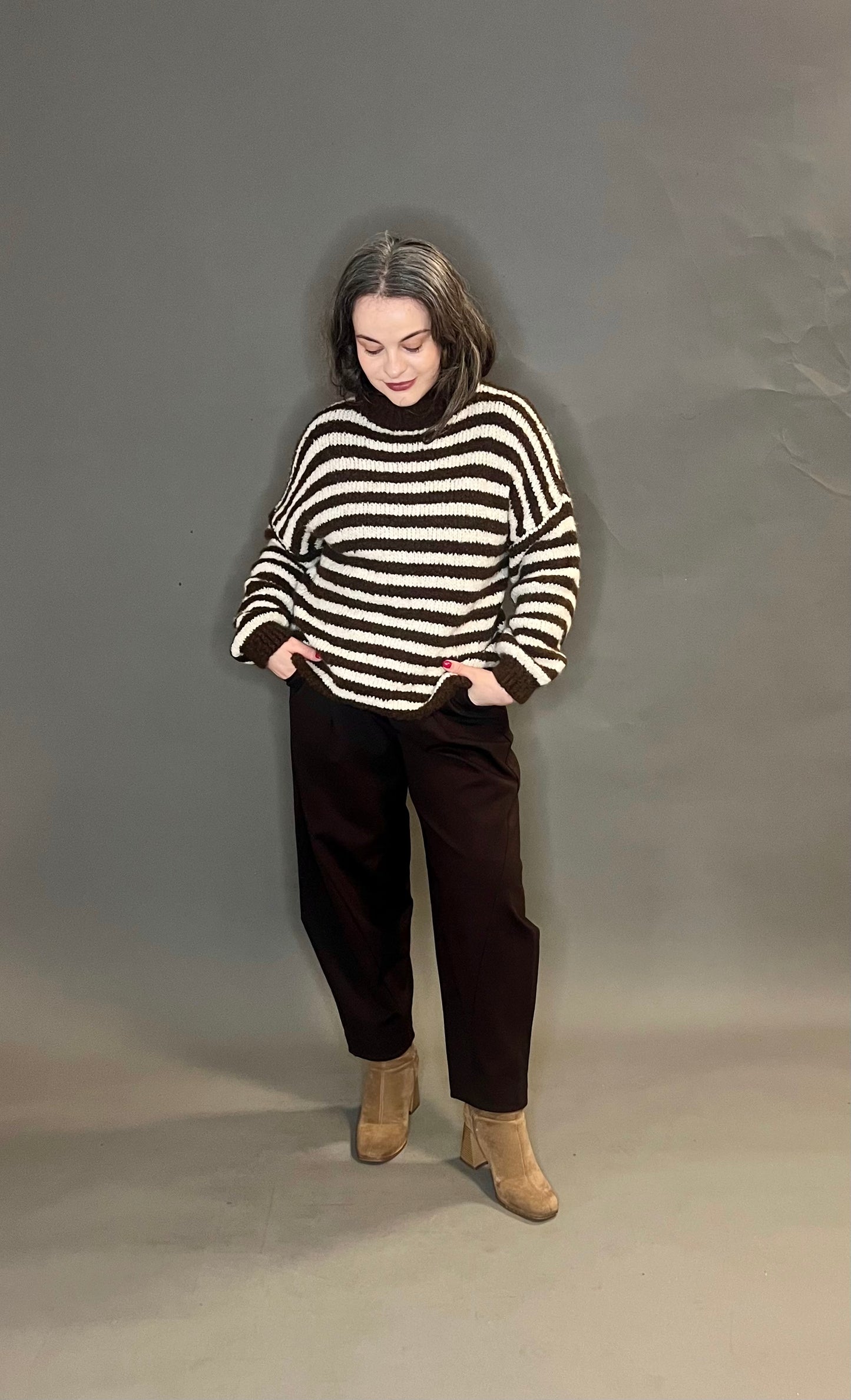 Made In Italy Chunky Striped Knits (colour options available)